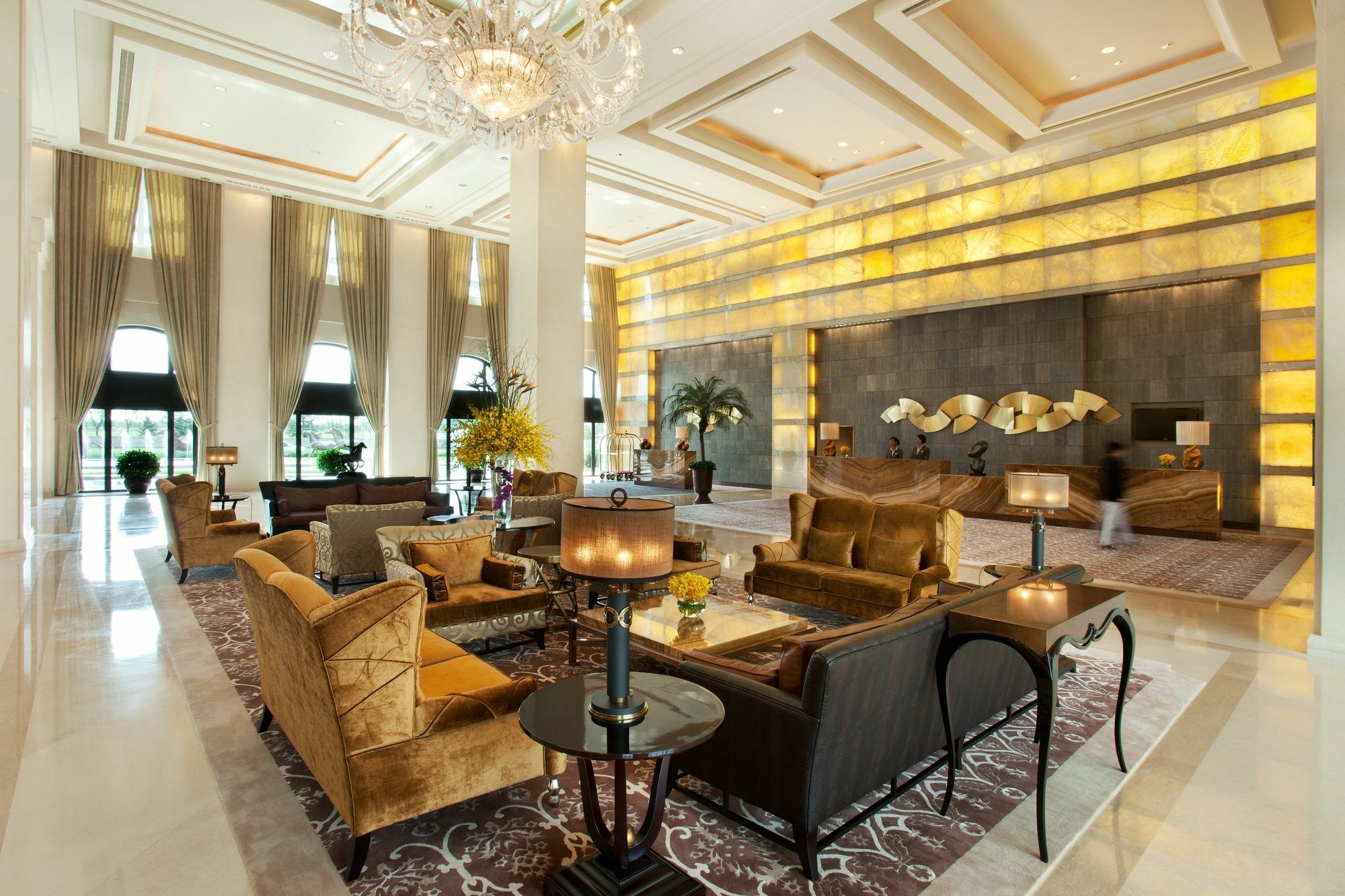 Tianjin Goldin Metropolitan Polo Club Hotel Xiqing Beltér fotó